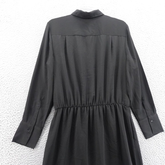 Banana Republic Long Sleeve Shirt Dress Size  10 Black Womens Classic Career - Picture 4 of 13